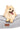 Pet2go Image Close-up Perro pomerania descansando sobre cama Style Mediana Pet2Go gris claro con tela de tapicería resistente y relleno distribuido uniformemente.